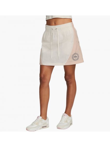 Плетеная юбка мини Nike Бежевая
