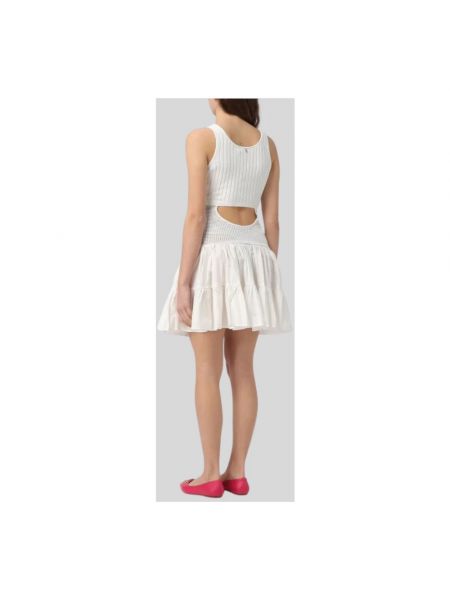 Mini vestido elegante Twinset blanco