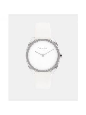 Relojes de cuero Calvin Klein blanco
