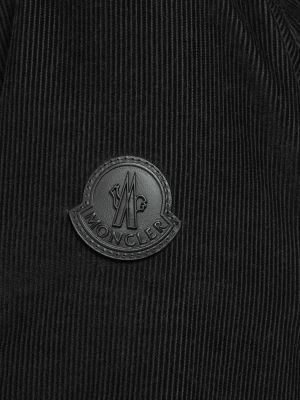 Medvilninė marškiniai kordinis velvetas kordinis velvetas Moncler juoda