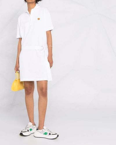Mini vestido con apliques Kenzo blanco