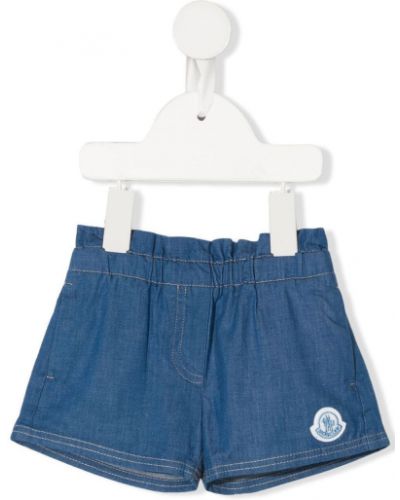 Shorts di jeans Moncler Enfant blu