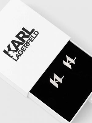 Manžetové knoflíčky Karl Lagerfeld stříbrné