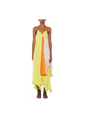 Sukienka długa Unravel Project żółta