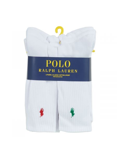 Bavlněné ponožky Polo Ralph Lauren bílé