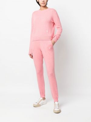 Kašmiirist tikitud püksid Sporty & Rich roosa