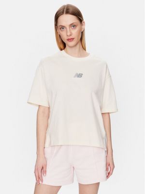 T-shirt oversize New Balance beige
