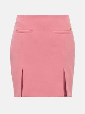 Mini falda de crepé Blumarine rosa