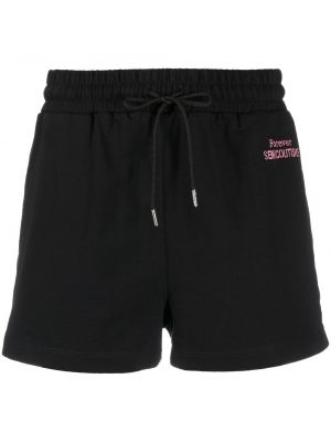 Brodert shorts Semicouture svart