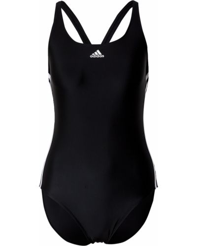 Prugasti jednodijelni kupaći kostim Adidas Sportswear