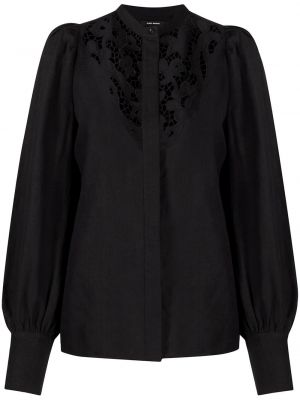 Camisa con bordado Isabel Marant negro