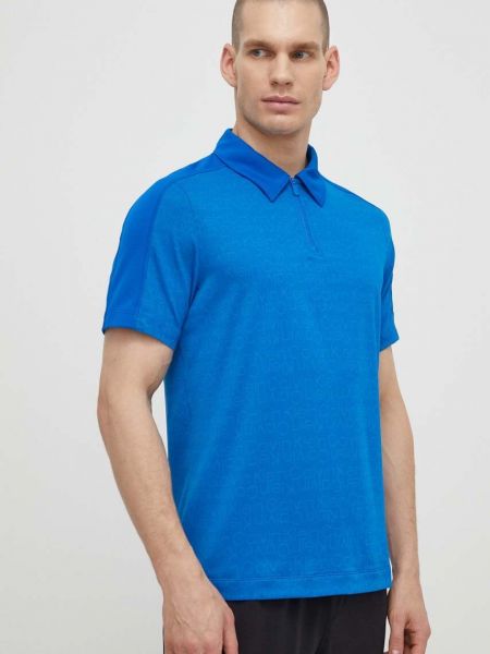 Polo majica s printom Calvin Klein Performance plava