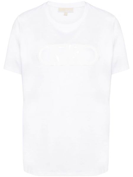 Bomuld t-shirt Michael Michael Kors hvid