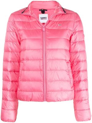 Джинсовая куртка с заплатками Tommy Jeans, розовая