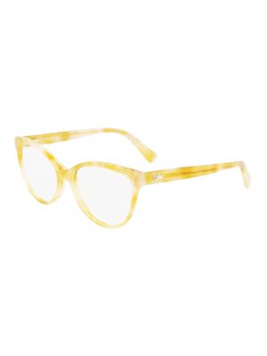 Żółte okulary Longchamp