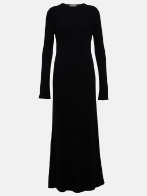 Шерстяное платье миди Chloã©, черный