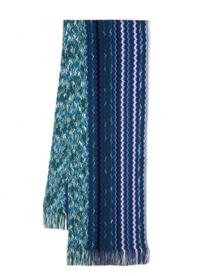 Fular tricotate Missoni albastru