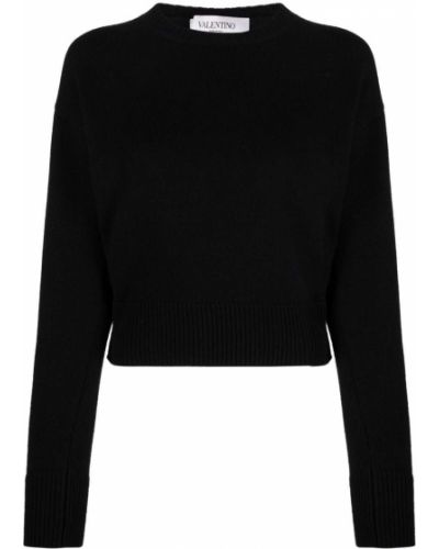 Jersey de punto de tela jersey Valentino negro