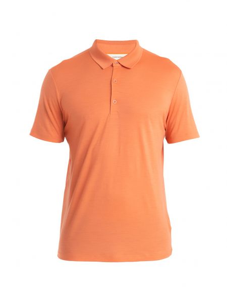 Majica z dolgimi rokavi Icebreaker oranžna