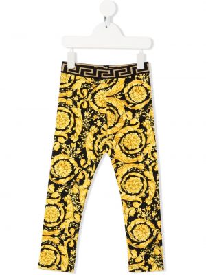 Leggings för tjejer Versace Kids svart