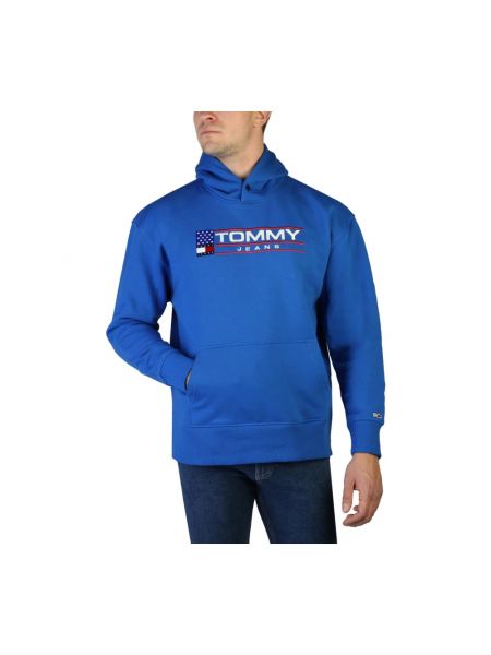Bluza z kapturem Tommy Hilfiger niebieska