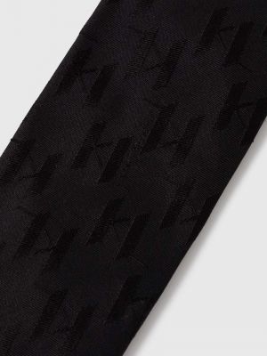 Jedwabny krawat Karl Lagerfeld czarny