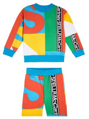 Trykt bomull shorts for gutter Stella Mccartney Kids