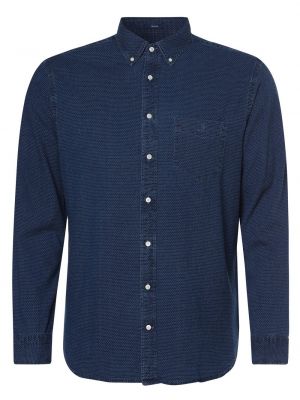 Gant - Koszula męska – duże rozmiary, niebieski
