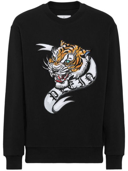 Langes sweatshirt aus baumwoll mit print Philipp Plein