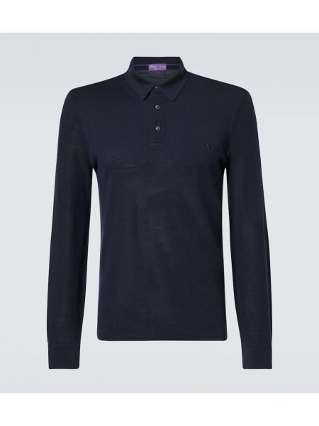 Ull poloskjorte Ralph Lauren Purple Label