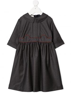 Ull dress for jenter Gucci Kids grå