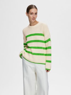 Пуловер Selected Femme зелено