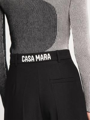 Pantalon plissé Casa Mara noir