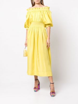 Vestido Cynthia Rowley amarillo