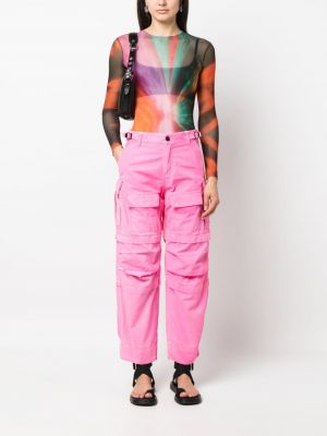 Pantalon cargo avec poches Darkpark rose