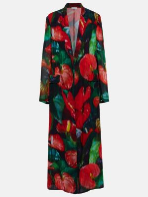 Palton cu model floral Dries Van Noten