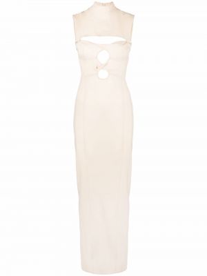 Коктейлна рокля Jacquemus бяло