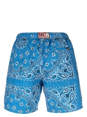 Shorts à imprimé Mc2 Saint Barth bleu