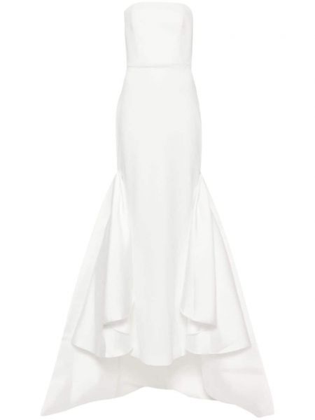 Βραδινό φόρεμα από κρεπ Solace London λευκό