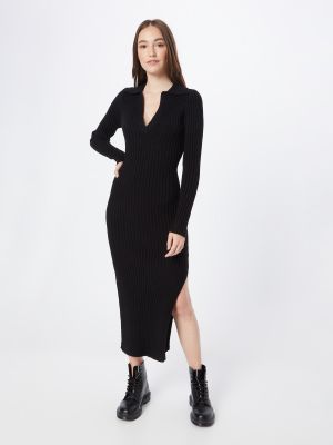Πλεκτή φόρεμα In The Style μαύρο