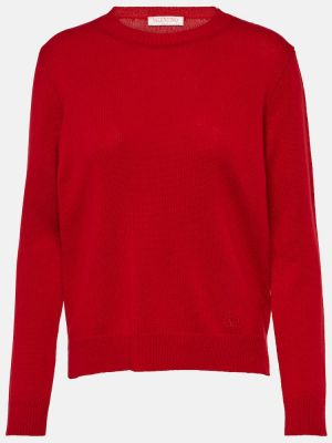 Džemper od kašmira Valentino crvena