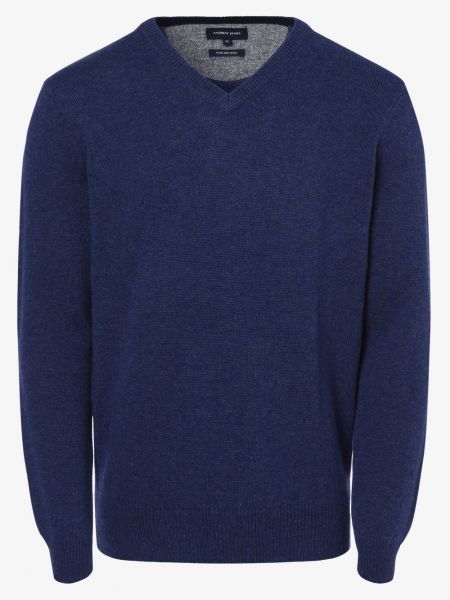 Niebieski sweter wełniany Andrew James