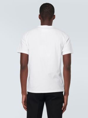 T-shirt di cotone con stampa in jersey Alexander Mcqueen