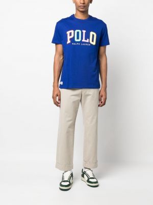 Pantalon cargo en coton à imprimé avec applique Polo Ralph Lauren