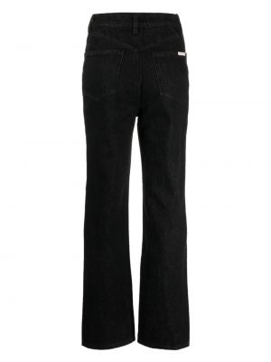 Jeans bootcut taille haute Self-portrait noir