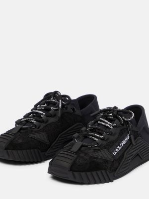 Sneakers με δαντέλα Dolce&gabbana μαύρο