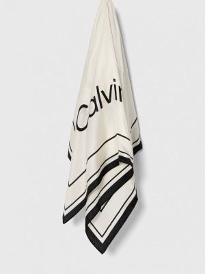Копринен шал с принт Calvin Klein