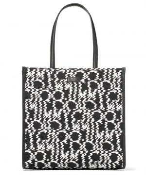 Shopper kabelka s potiskem s abstraktním vzorem Jimmy Choo