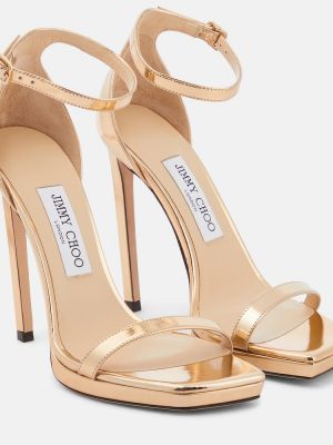 Кожени сандали Jimmy Choo