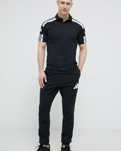 Polo majica Adidas Performance crna